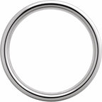 Comfort-Fit Flat Band with Satin Finish