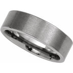 Comfort-Fit Flat Band with Satin Finish