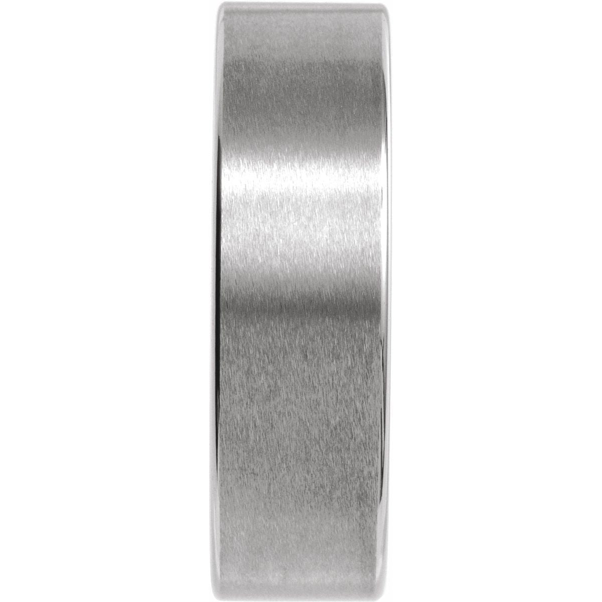 Comfort-Fit Flat Band with Satin Finish