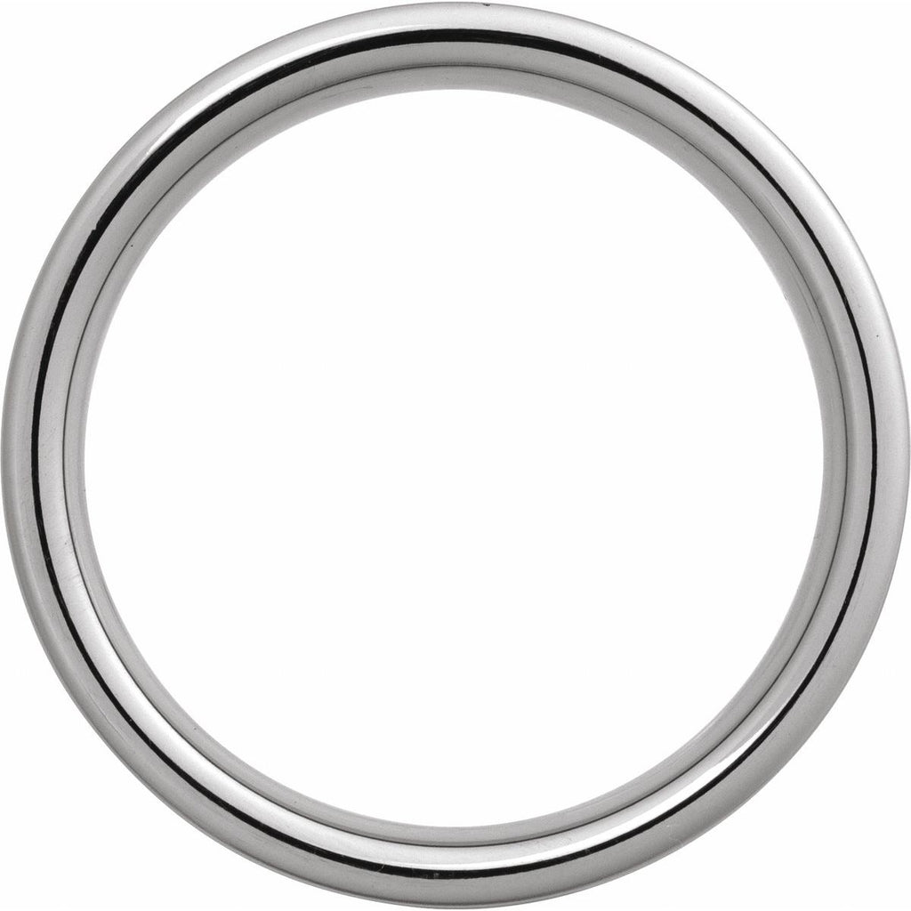 Comfort-Fit Flat Band with Satin Finish