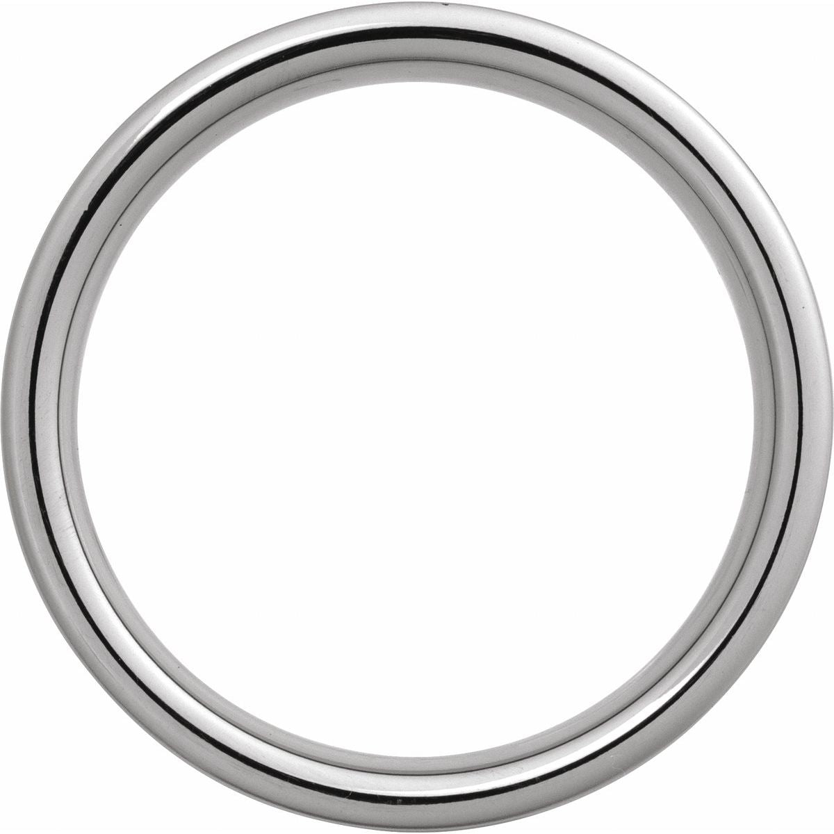 Comfort-Fit Flat Band with Satin Finish