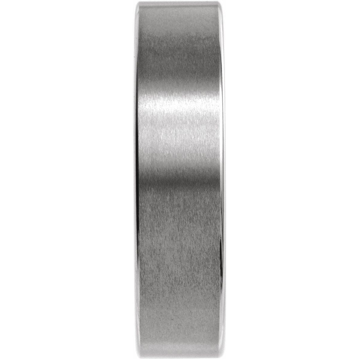 Comfort-Fit Flat Band with Satin Finish