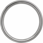 Tungsten Beveled Edge Band