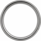 Tungsten Beveled Edge Band