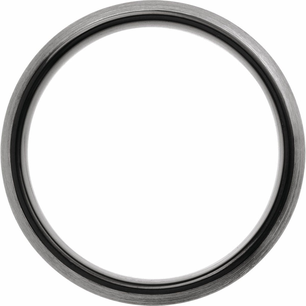 Comfort-Fit Half Round Band with Satin Finish