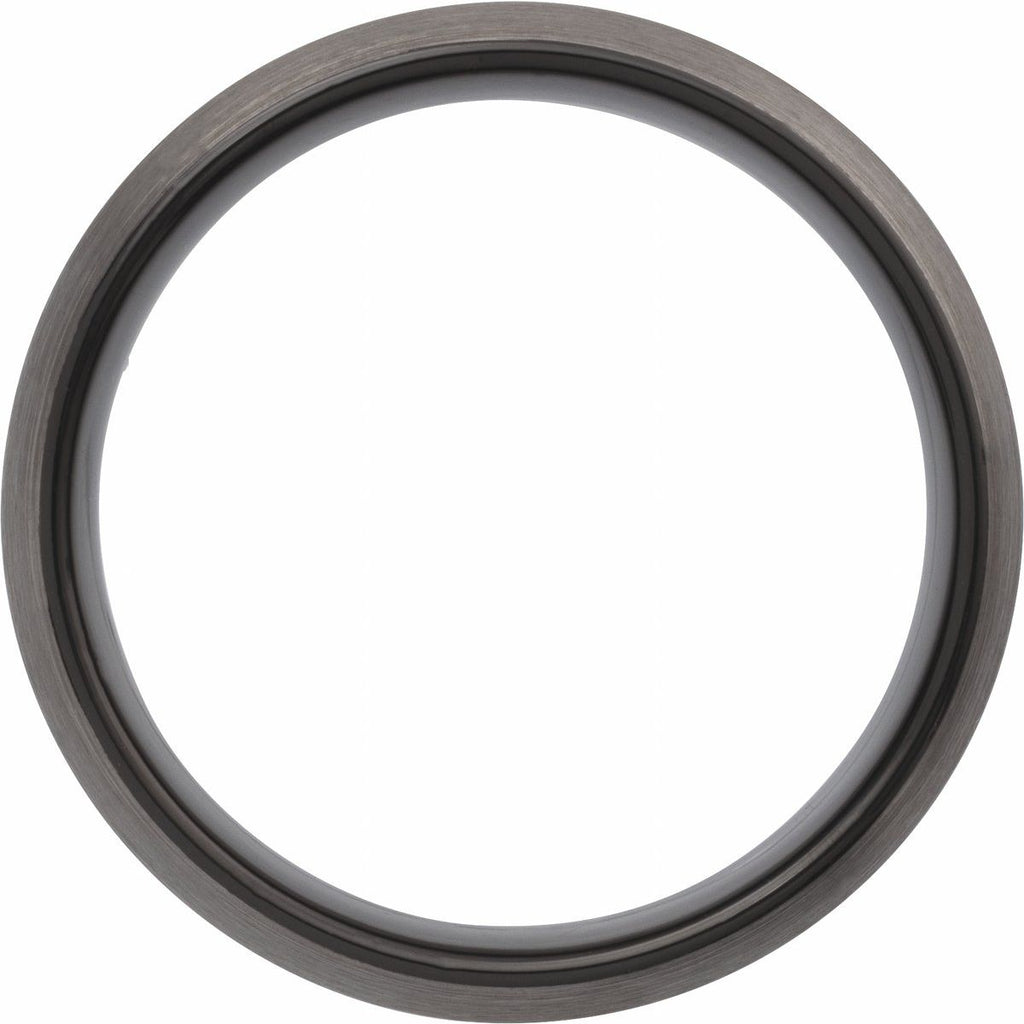 Comfort-Fit Half Round Band with Satin Finish