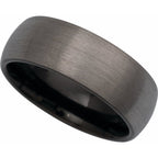 Comfort-Fit Half Round Band with Satin Finish