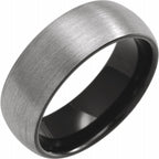 Comfort-Fit Half Round Band with Satin Finish