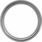 Tungsten Beveled Edge Band