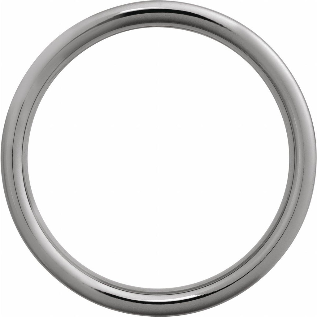 Comfort-Fit Flat Band with Satin Finish