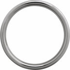Comfort-Fit Flat Band with Satin Finish