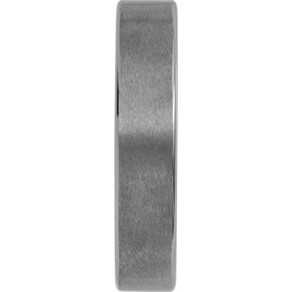 Comfort-Fit Flat Band with Satin Finish
