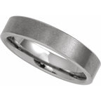 Comfort-Fit Flat Band with Satin Finish