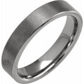 Comfort-Fit Flat Band with Satin Finish