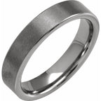 Comfort-Fit Flat Band with Satin Finish