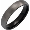 Comfort-Fit Half Round Band with Satin Finish