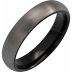 Comfort-Fit Half Round Band with Satin Finish