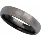 Comfort-Fit Half Round Band with Satin Finish