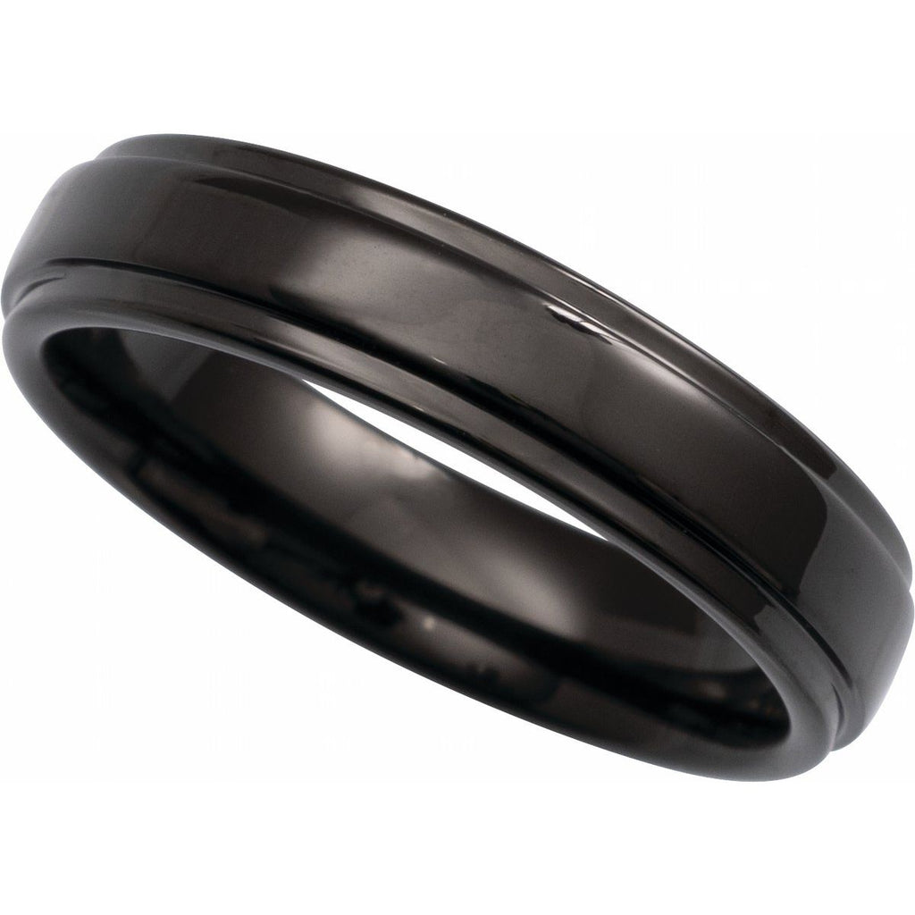 Stepped-Edge Comfort-Fit Flat Band