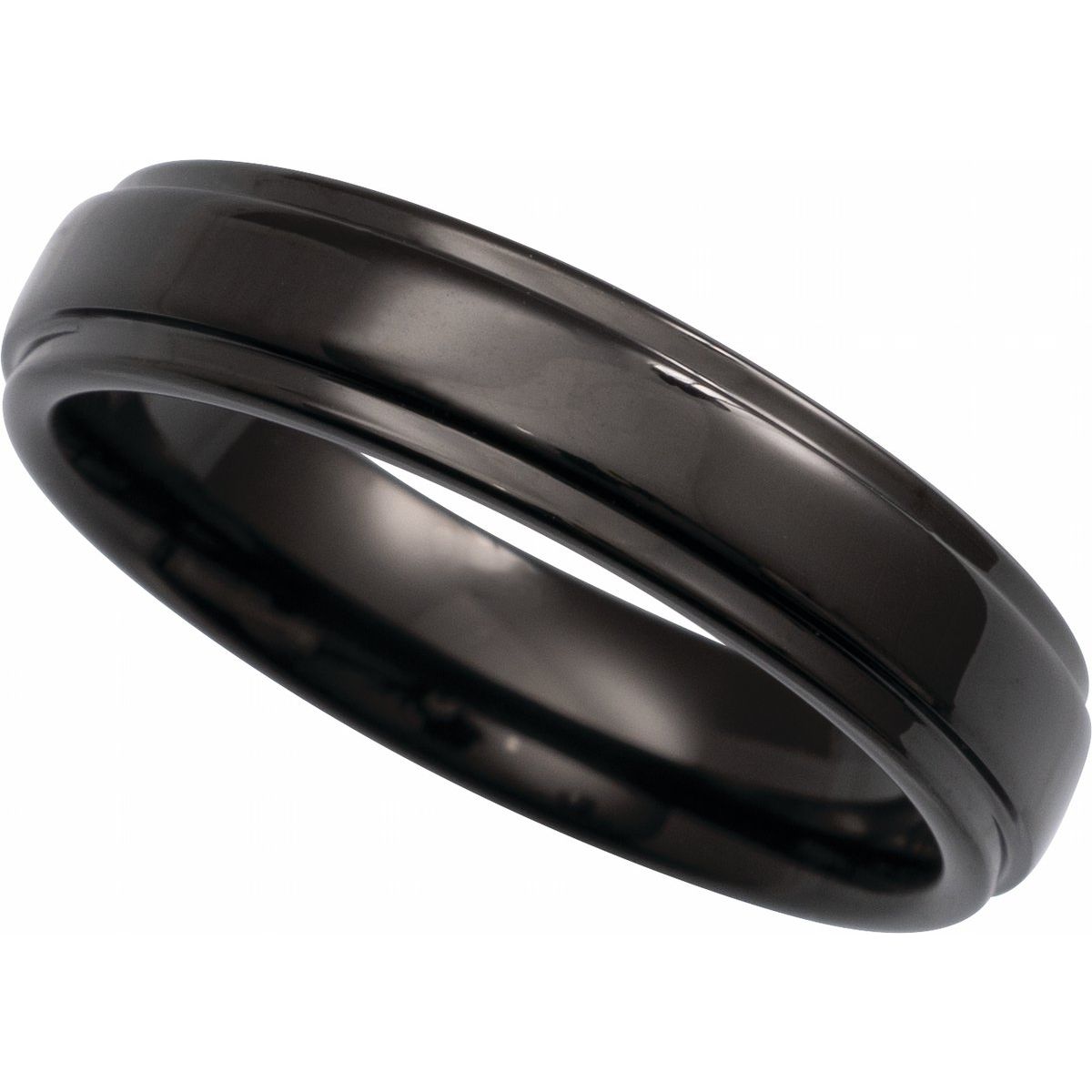 Stepped-Edge Comfort-Fit Flat Band