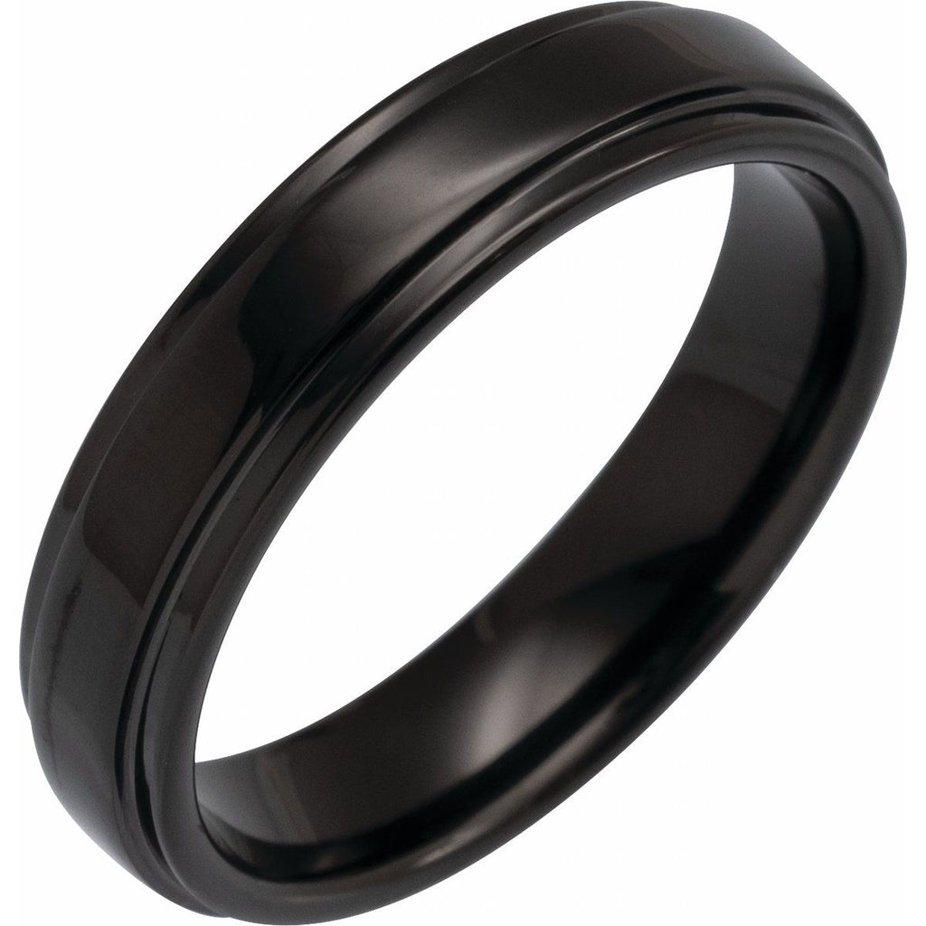 Stepped-Edge Comfort-Fit Flat Band