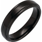 Stepped-Edge Comfort-Fit Flat Band