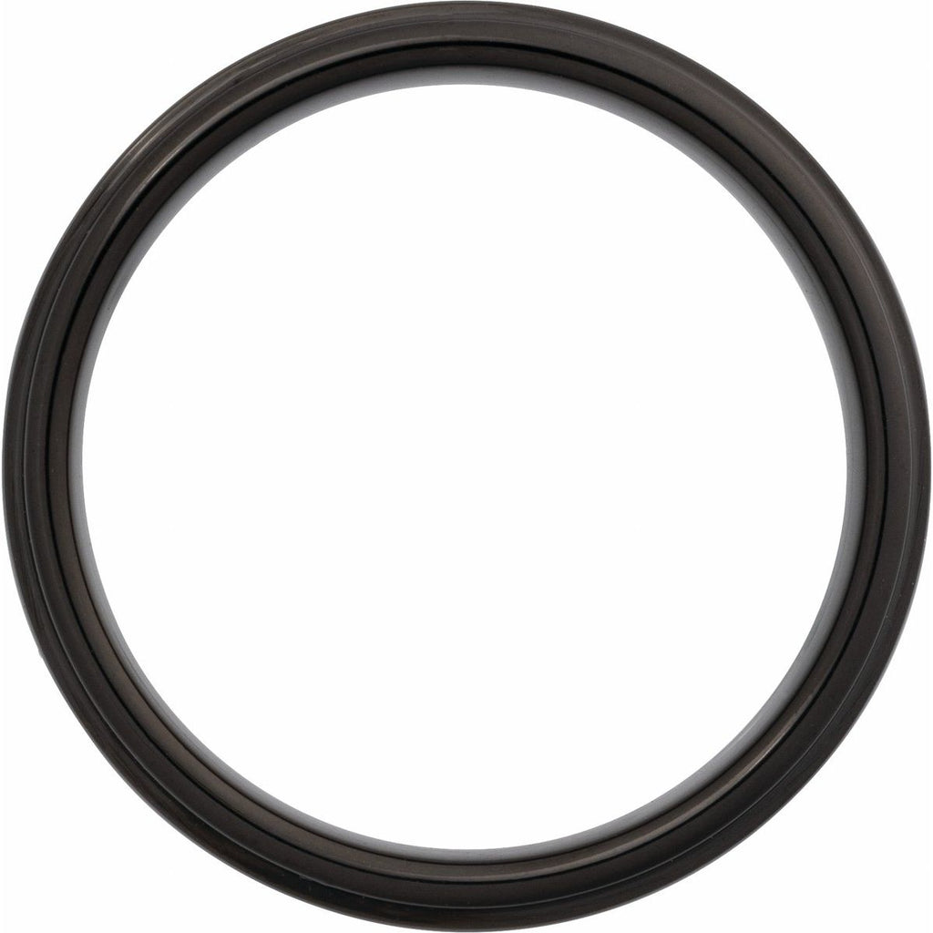 Stepped-Edge Comfort-Fit Flat Band