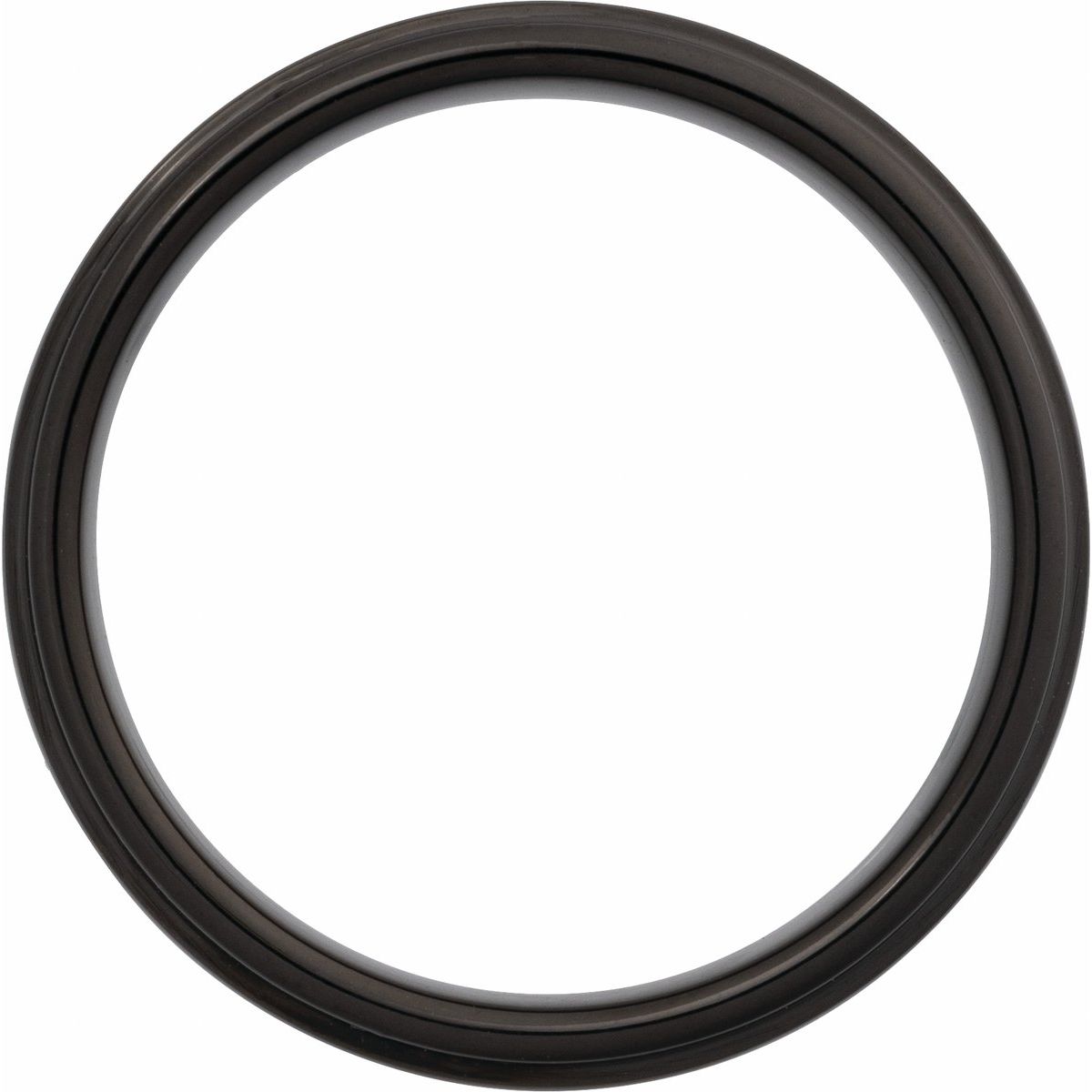 Stepped-Edge Comfort-Fit Flat Band