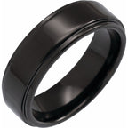 Stepped-Edge Comfort-Fit Flat Band