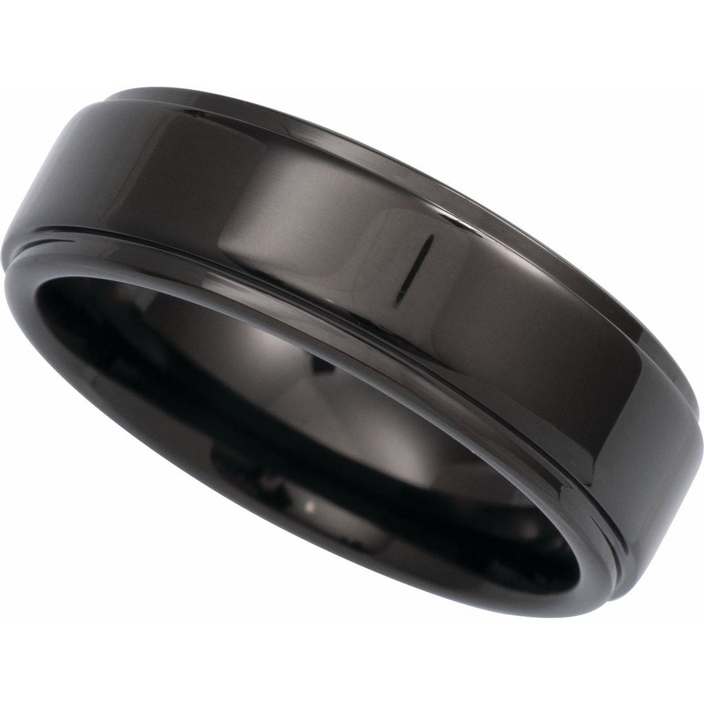 Stepped-Edge Comfort-Fit Flat Band