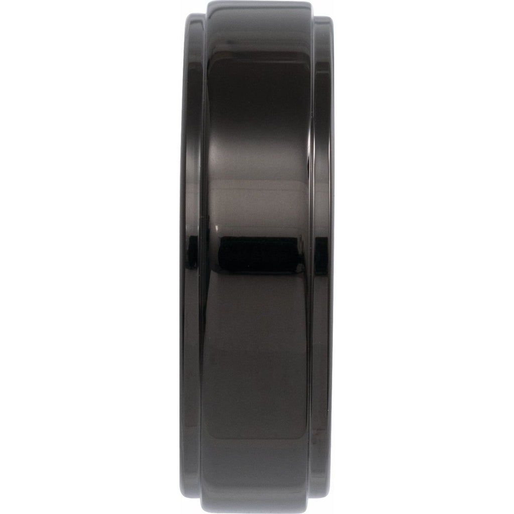 Stepped-Edge Comfort-Fit Flat Band