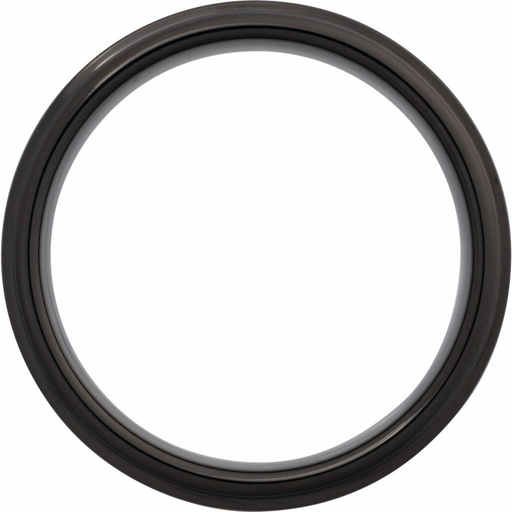 Stepped-Edge Comfort-Fit Flat Band
