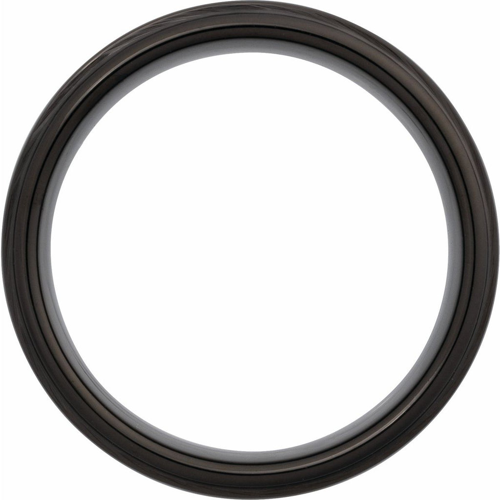 Stepped-Edge Comfort-Fit Flat Band
