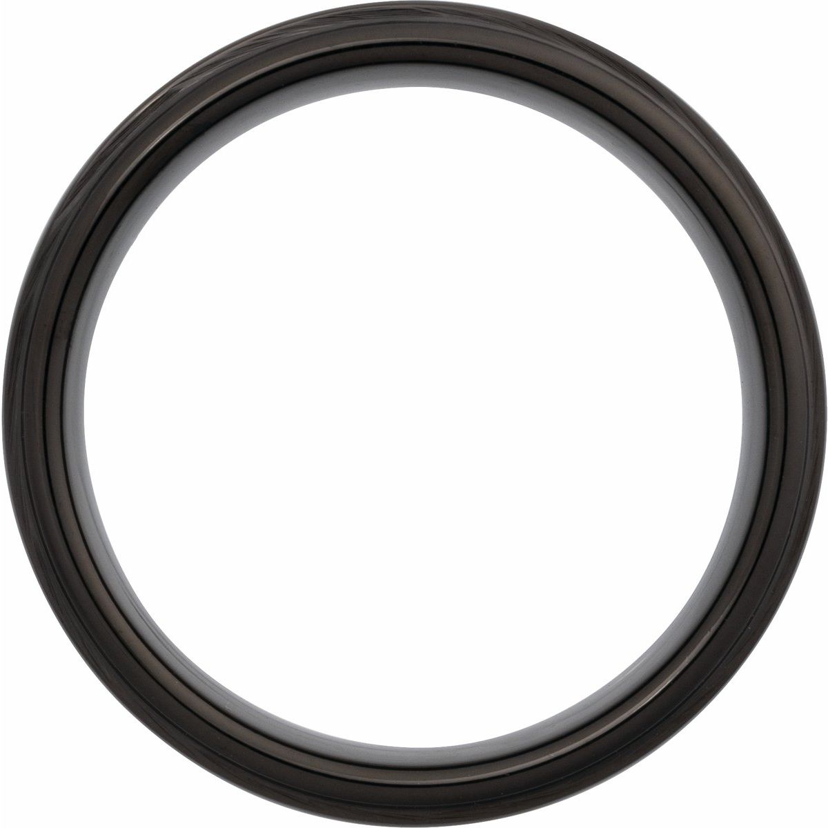 Stepped-Edge Comfort-Fit Flat Band