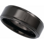 Stepped-Edge Comfort-Fit Flat Band