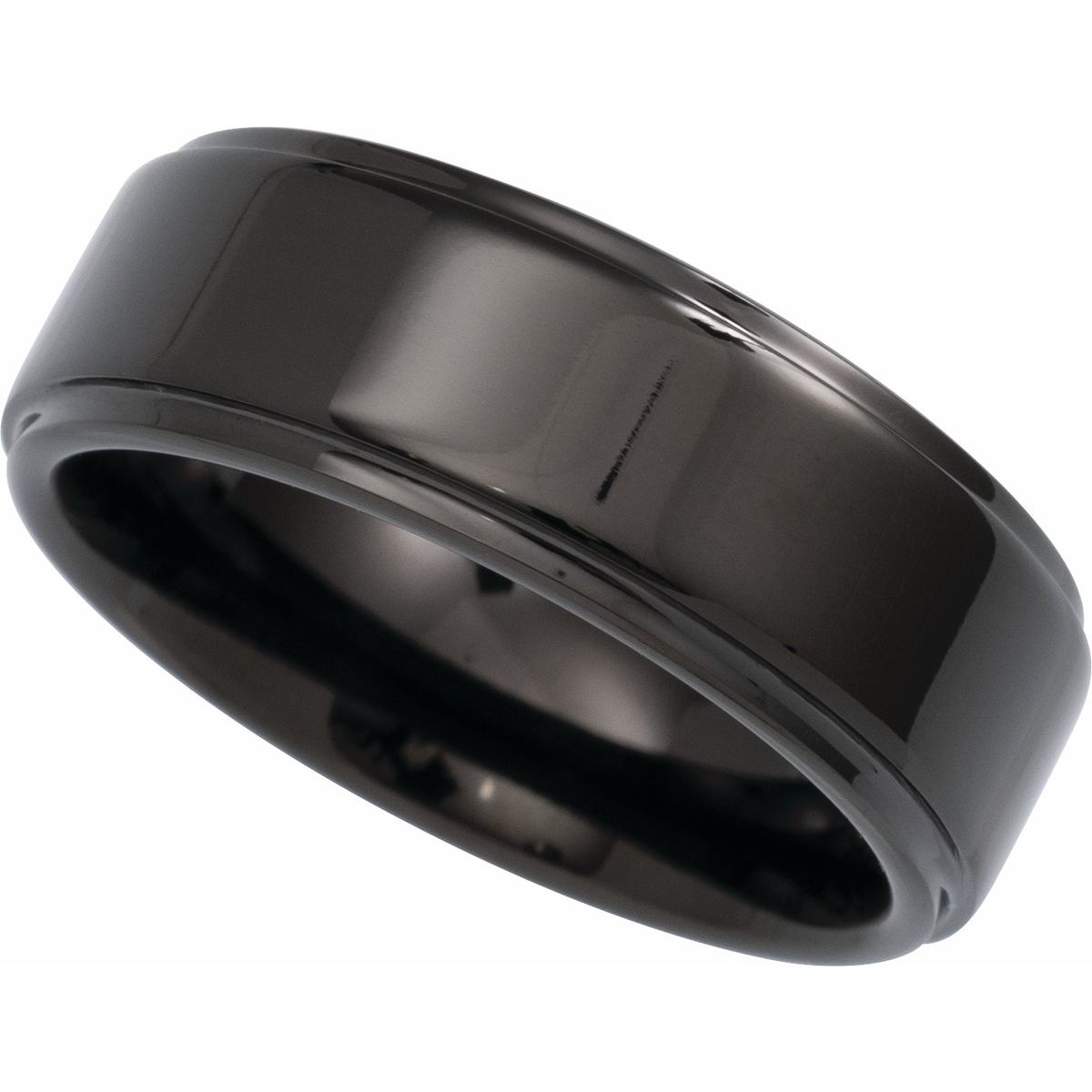 Stepped-Edge Comfort-Fit Flat Band