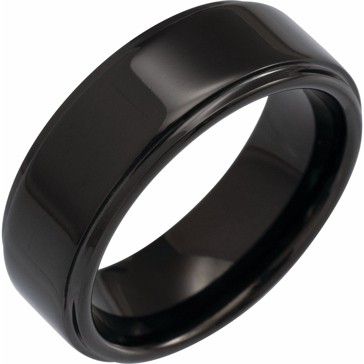 Stepped-Edge Comfort-Fit Flat Band