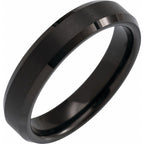 Beveled-Edge Inlay Band with Satin Finish