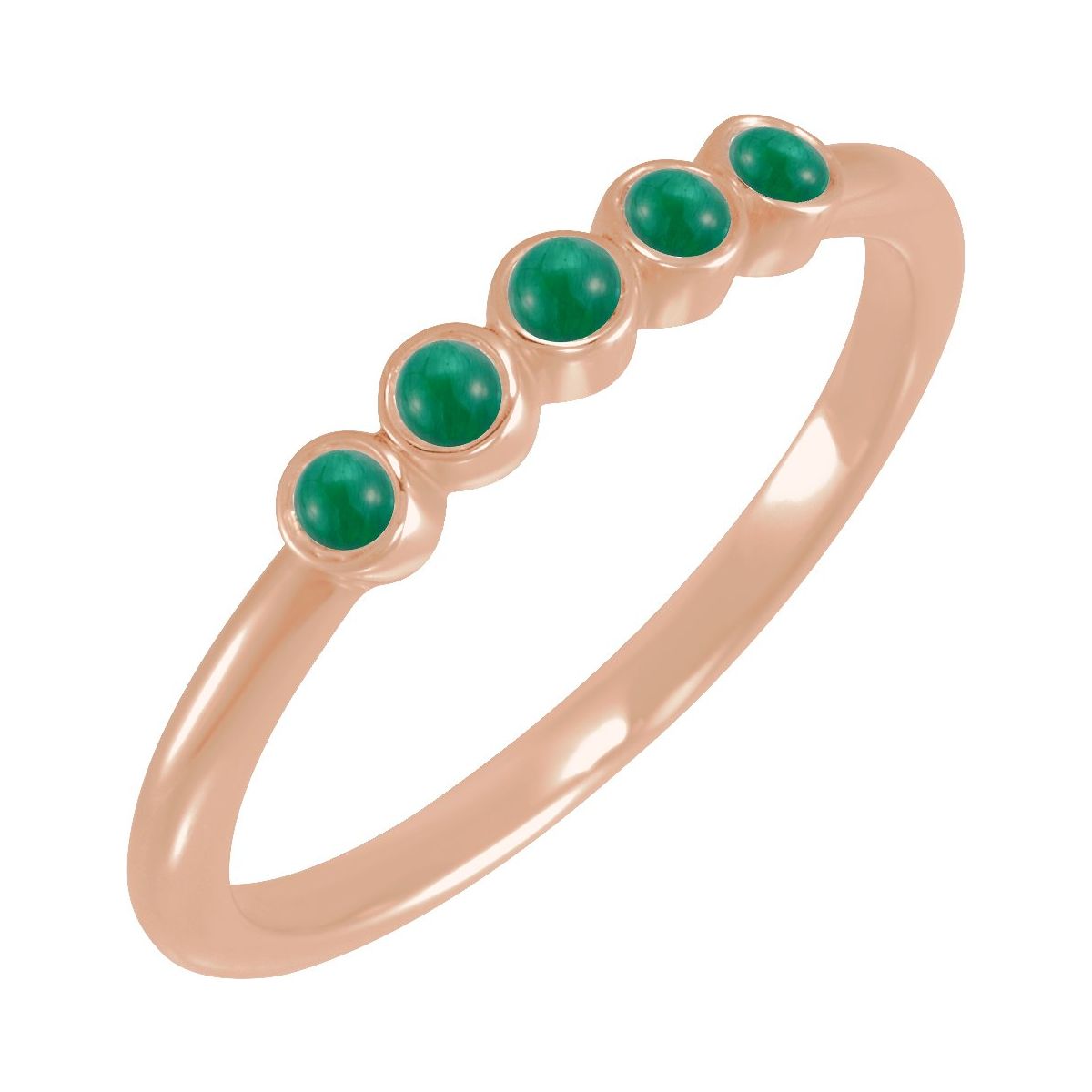 Rose-Cut Stackable Ring
