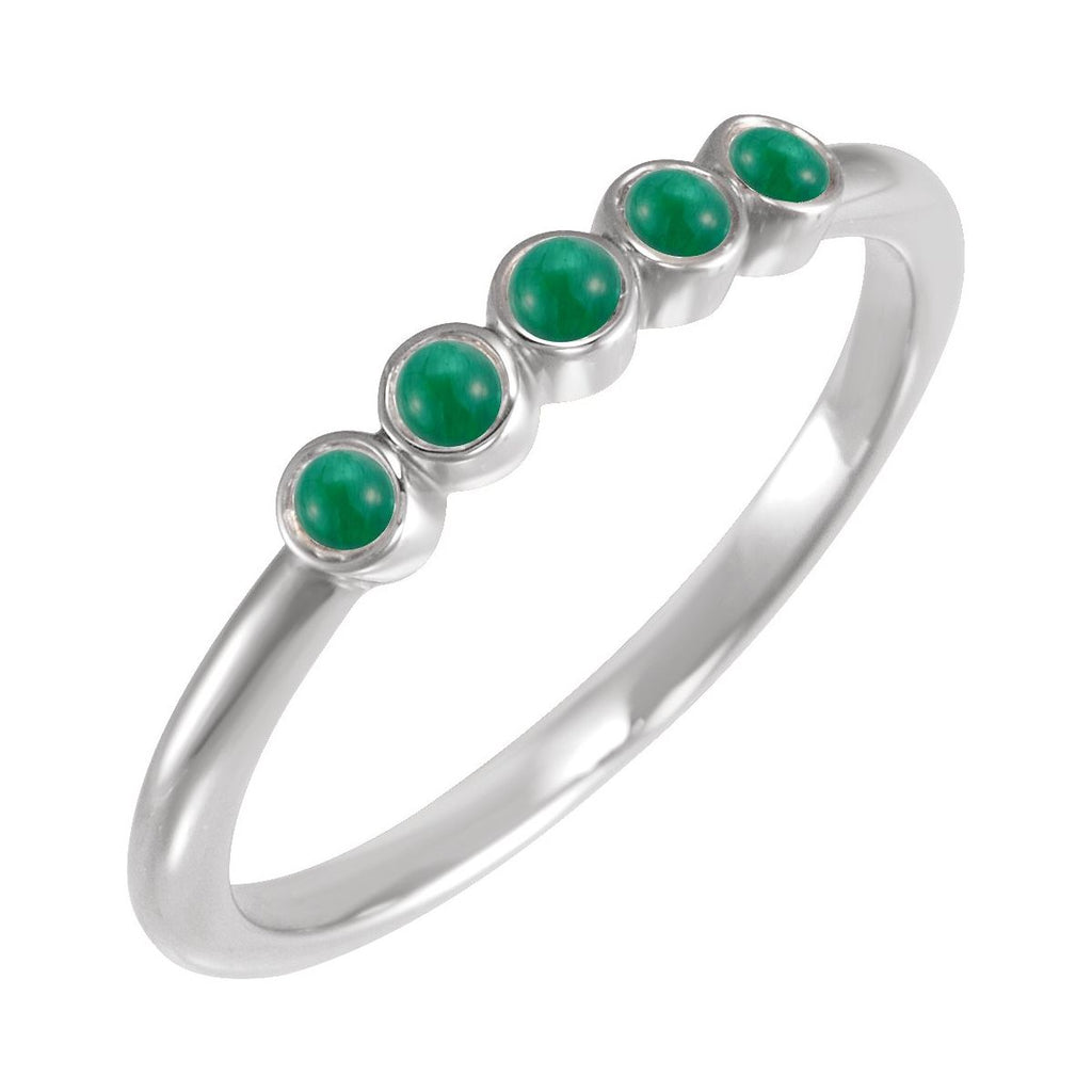 Rose-Cut Stackable Ring