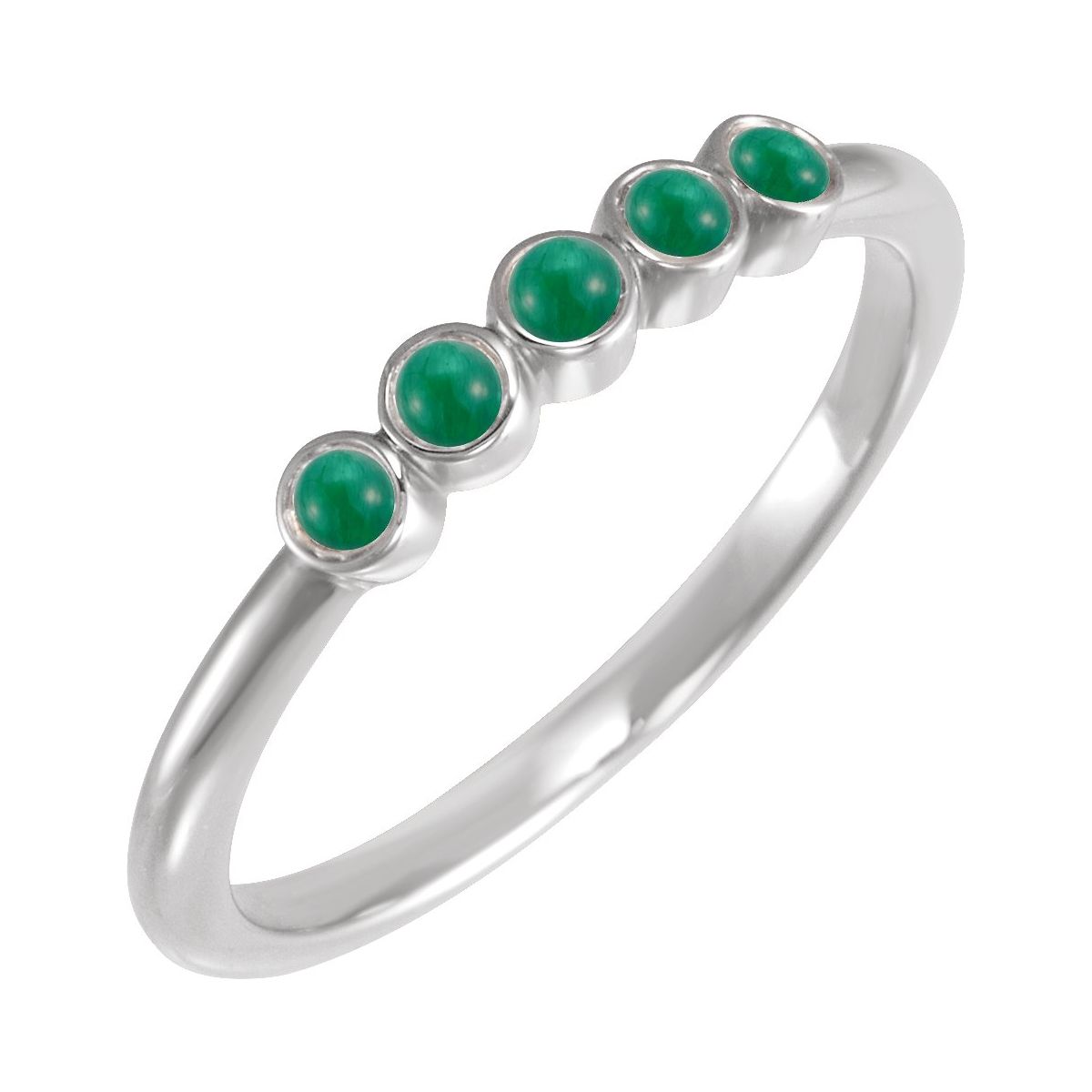 Rose-Cut Stackable Ring