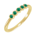 Rose-Cut Stackable Ring