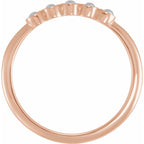 Rose-Cut Stackable Ring