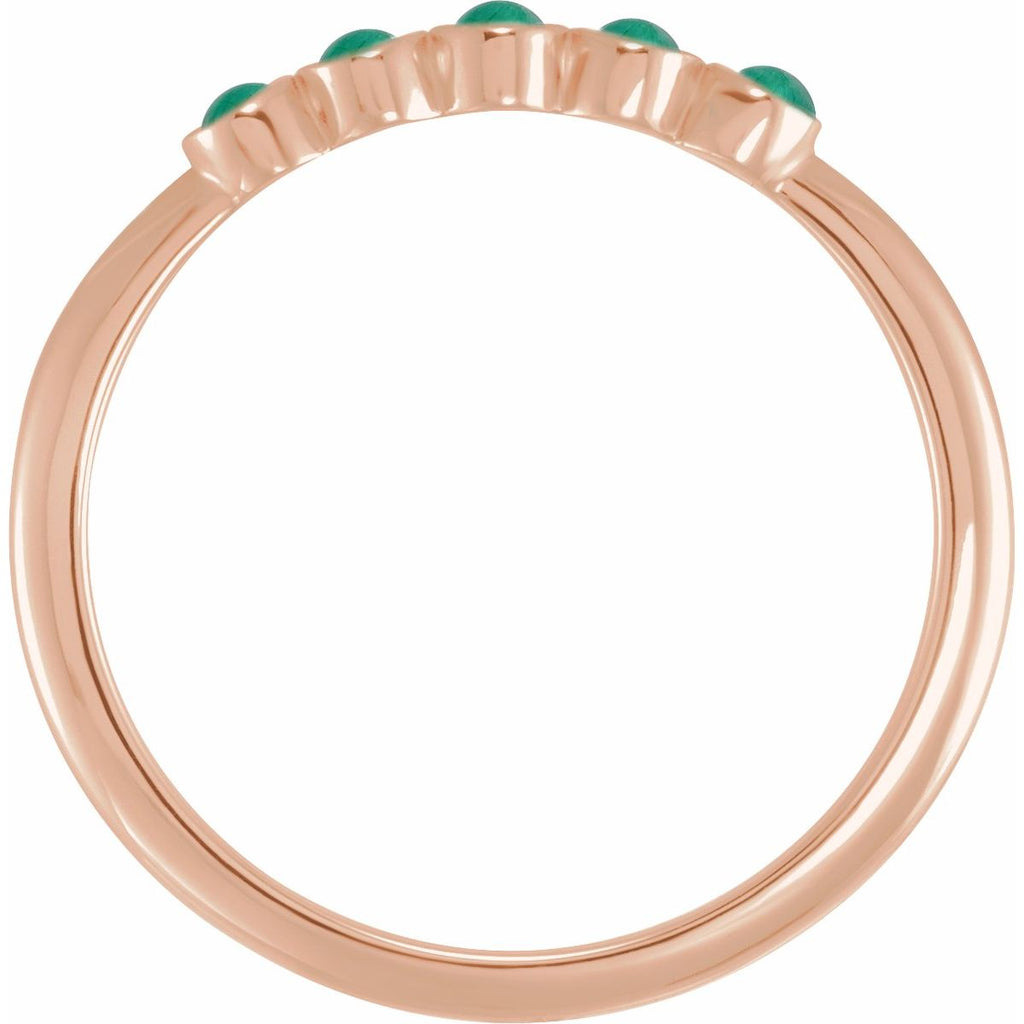 Rose-Cut Stackable Ring