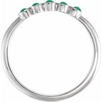Rose-Cut Stackable Ring
