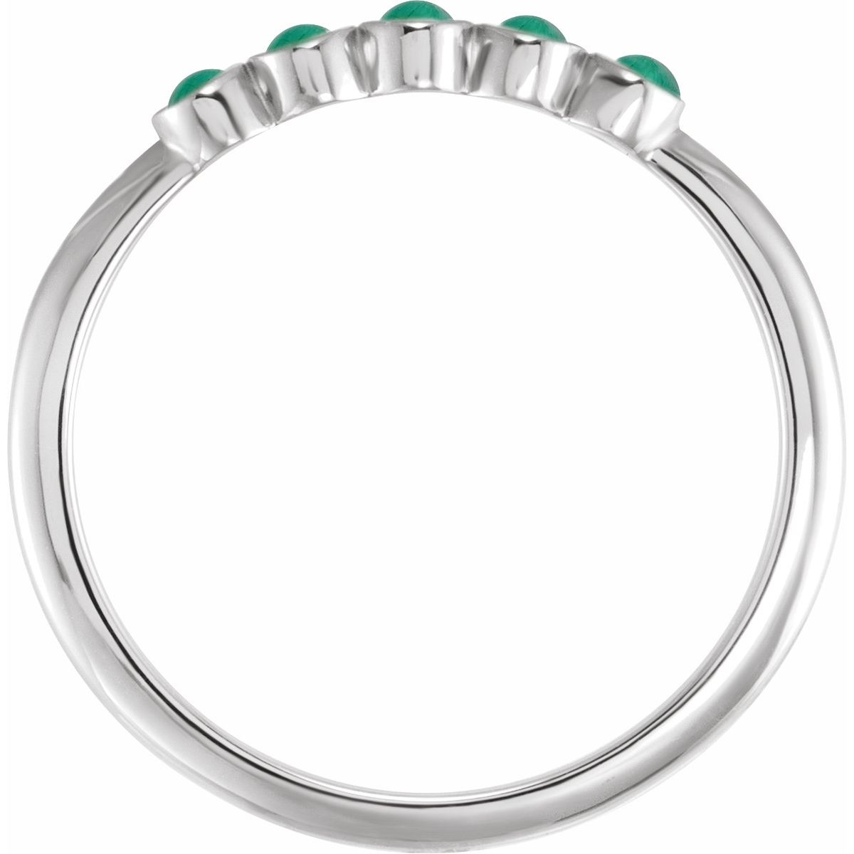 Rose-Cut Stackable Ring