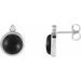 Cabochon Bezel-Set Earrings