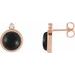 Cabochon Bezel-Set Earrings