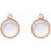 Cabochon Bezel-Set Earrings