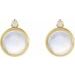 Cabochon Bezel-Set Earrings
